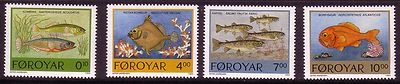 FÄRÖER MI-NR. 256-259 POSTFRISCH(MINT) FISCHE 1994 FORELLE