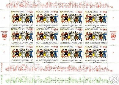 UNO GENF MI-NR.158-159 POSTFRISCH(MINT) KLEINBOGENSATZ TAG DER VEREINTEN NATIONEN