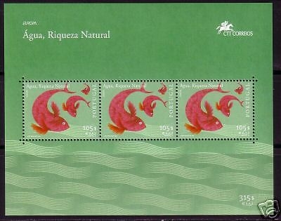 PORTUGAL BLOCK 168 POSTFRISCH(MINT) EUROPA 2001 WASSER FISCHE