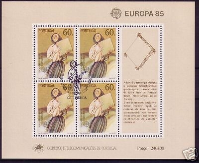 PORTUGAL BLOCK 47 GESTEMPELT(USED) EUROPA 1985 JAHR DER MUSIK