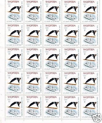 ALBANIEN MI-NR. 1233-1238 POSTFRISCH(MINT) BOGENTEIL (25) WINTEROLYMPIADE 1968 GRENOBLE