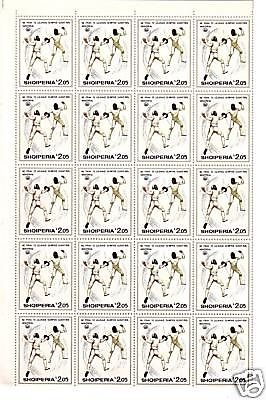 ALBANIEN MI-NR. 1807-1814 POSTFRISCH(MINT) BOGENTEIL(20) SOMMEROLYMPIADE 1976 MONTREAL