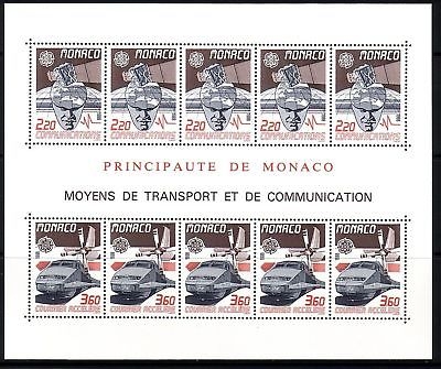 MONACO BLOCK 39 POSTFRISCH(MINT) EUROPA 1988 TRANSPORTMITTEL EISENBAHN