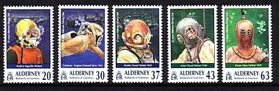 ALDERNEY MI-NR. 116-120 POSTFRISCH(MINT) TAUCHVEREIN - TAUCHGERÄTE 1998