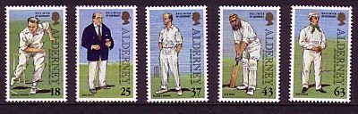 ALDERNEY MI-NR. 103-107 POSTFRISCH(MINT) CRICKET CRICKETSPIELER 1997