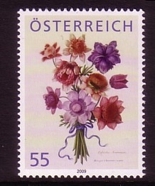 ÖSTERREICH MI-NR. 2821 POSTFRISCH(MINT) ANEMONEN TREUEBONUSMARKE 2009 selten