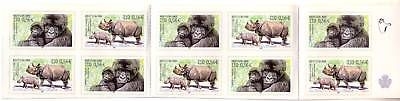 DEUTSCHLAND MH 44 POSTFRISCH(MINT) BEDROHTE TIERE GORILLA NASHORN POSTPREIS 5,60 €