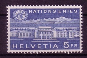 SCHWEIZ EUROPÄISCHES AMT DER UNO MI-NR. 33 POSTFRISCH(MINT) PALAIS DES NATIONS GENF
