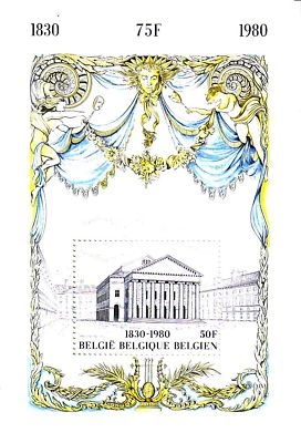 BELGIEN BLOCK 49 POSTFRISCH(MINT) THEATER ROYALE DE LE MONNAIE