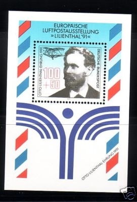 DEUTSCHLAND BLOCK 24 POSTFRISCH(MINT) OTTO LILIENTHAL 1991 LUFTPOST