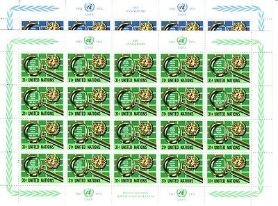 UNO NEW YORK MI-NR. 299-300 POSTFRISCH(MINT) KLEINBOGENSATZ 25 JAHRE UNPA BRIEFMARKENLUPE