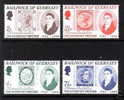 GUERNSEY MI-NR. 54-57 POSTFRISCH(MINT) THOMAS de la RUE MARKE AUF MARKE