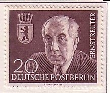 BERLIN MI-NR. 115 POSTFRISCH PROF. DR. ERNST REUTER BÜRGERMEISTER VON BERLIN 1954
