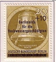 BERLIN MI-NR. 155 POSTFRISCH BERLINHILFE FÜR DIE HOCHWASSERGESCHÄDIGTEN 1956