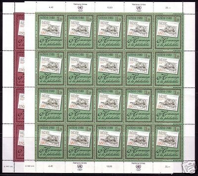 UNO GENF Mi-Nr. 319-320 POSTFRISCH(MINT) KLEINBOGENSATZ PHILATELIE MARKE AUF MARKE
