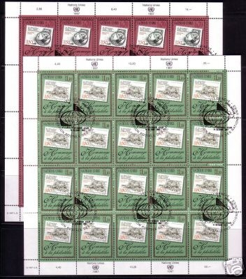 UNO GENF Mi-Nr. 319-320 GESTEMPELT(USED) KLEINBOGENSATZ PHILATELIE MARKE AUF MARKE