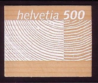 SCHWEIZ MI-NR. 1889 POSTFRISCH(MINT) SCHWEIZER HOLZMARKE 2004 SELBSTKLEBEND
