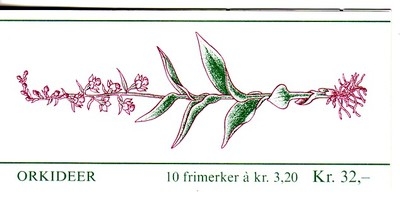 NORWEGEN MH 15 POSTFRISCH(MINT) ORCHIDEEN 1990