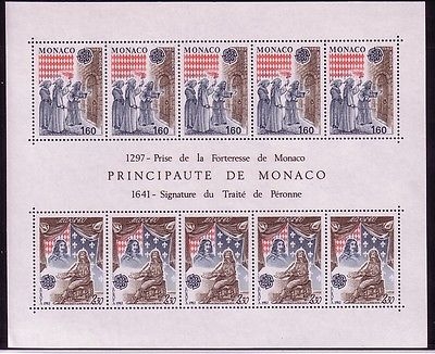 MONACO BLOCK 19 POSTFRISCH(MINT) EUROPA-CEPT 1982 - HISTORISCHE EREIGNISSE