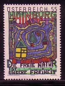 ÖSTERREICH MI-NR. 2502 POSTFRISCH(MINT) FRIEDENSREICH HUNDERTWASSER NATIONALPARK DONAU-AUEN