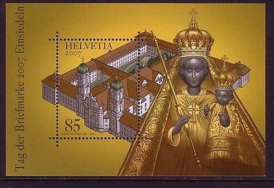 SCHWEIZ BLOCK 42 POSTFRISCH(MINT) TAG DER BRIEFMARKE 2007 KLOSTER EINSIEDELN