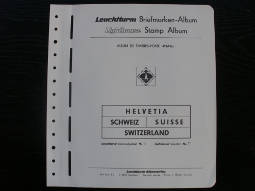 LEUCHTTURM VORDRUCKBLAETTER SCHWEIZ 1985-2001 GEBRAUCHT NEUPREIS ca. 110 EURO