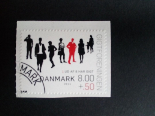 DÄNEMARK MI-NR. 1633 C GESTEMPELT(USED) 15 JAHRE DÄNISCHE GICHTVEREINIGUNG 2011
