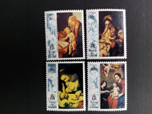 TRISTAN DA CUNHA MI-NR. 544-547 POSTFRISCH(MINT) WEIHNACHTEN CHRISTMAS 1993 RUBENS BOTTICELLI