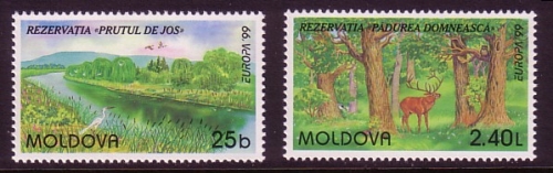 REPUBLIK MOLDAU MI-NR. 305-306 POSTFRISCH(MINT) EUROPA 1999 NATUR- und NATIONALPARKS