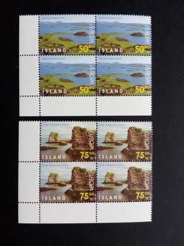 ISLAND MI-NR. 913-914 POSTFRISCH(MINT) 4er BLOCK EUROPA 1999 NATUR- und NATIONALPARKS