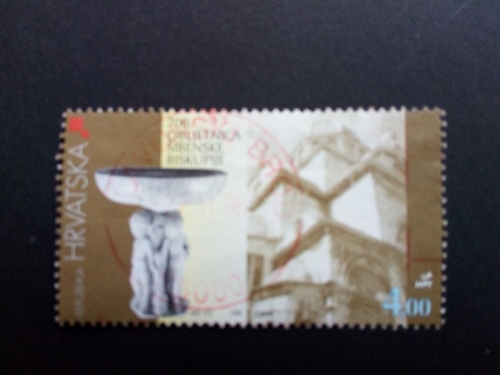 KROATIEN MI-NR. 483 o 700 JAHRE BISTUM SIBENIK 1998