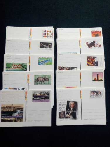 DEUTSCHLAND 100 POSTKARTEN POSTFRISCH(MINT) MIT WEISSER RÜCKSEITE POSTPREIS 45,00 €