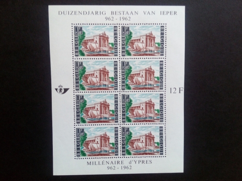 BELGIEN BLOCK 27 POSTFRISCH(MINT) 1000 JAHRE STADT YPERN 1962