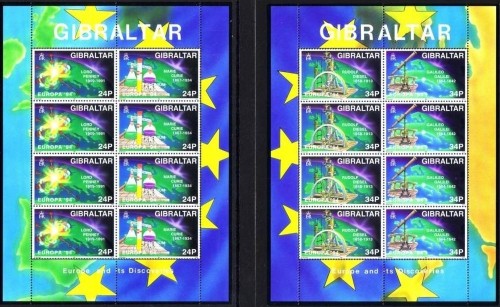 GIBRALTAR MI-NR. 683-686 POSTFRISCH KLEINBOGENSATZ EUROPA-CEPT 1994