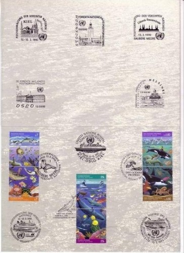 UNO SONDERKARTE SAUBERE MEERE - WAL HAI FISCH CLEAN OCEANS, OCEANS PROPERS