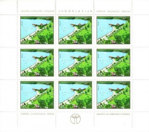 JUGOSLAWIEN MI-NR. 1800-1801 POSTFRISCH(MINT) KLEINBOGENSATZ NATURSCHUTZ - LANDSCHAFT und SEE