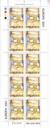 ALBANIEN MI-NR. 2809-2811 POSTFRISCH(MINT) KLEINBOGENSATZ EUROPA 2001 Wasser