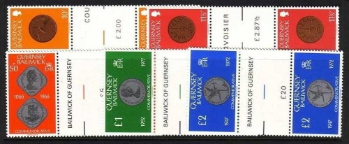 GUERNSEY MI-NR. 199-203 POSTFRISCH(MINT) Zwischenstegpaar MÜNZEN