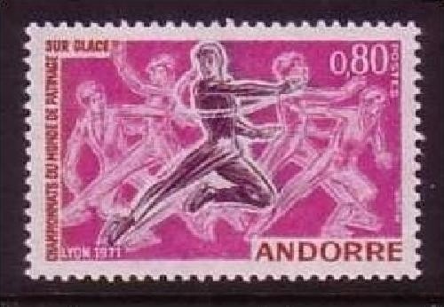 FRANZÖSISCH ANDORRA MI-NR. 229 POSTFRISCH(MINT) EISKUNSTLAUF WM