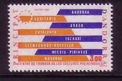 ANDORRA FRANZÖSISCH MI-NR. 354 POSTFRISCH(MINT) PYRENÄENKULTUR 1984