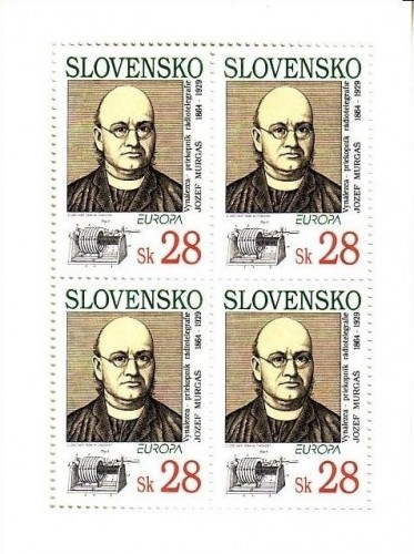 SLOWAKEI MI-NR. 191 POSTFRISCH KLEINBOGEN EUROPA 1994 ENTDECKUNGEN und ERFINDUNGEN