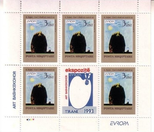 ALBANIEN MI-NR. 2529-2530 POSTFRISCH(MINT) KLEINBOGENSATZ EUROPA 1993 - ZEITGENÖSSISCHE KUNST