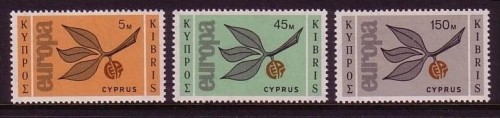 ZYPERN MI-NR. 258-260 POSTFRISCH(MINT) EUROPA 1965 CEPT ZWEIG