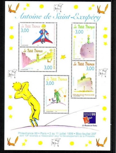 FRANKREICH BLOCK 18 POSTFRISCH(MINT) ANTOINE de SAINT EXUPÉRY DER KLEINE PRINZ