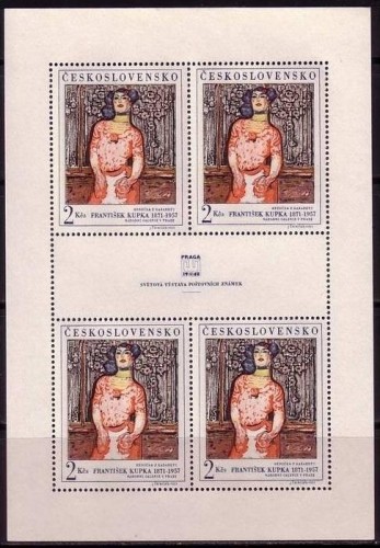 TSCHECHOSLOWAKEI MI-NR. 1796 KLEINBOGEN POSTFRISCH(MINT) KUNSTWERKE FRANTISEK KUPKA