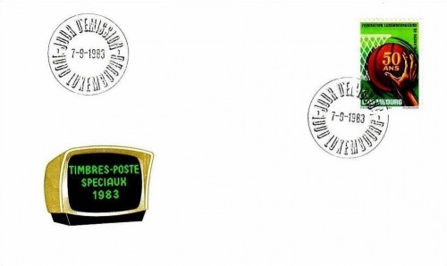 LUXEMBOURG MI-NR. 1083 FDC BASKETBALL 1983