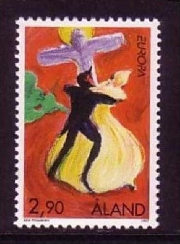 ALAND MI-NR. 128 POSTFRISCH EUROPA 1997 SAGEN und LEGENDEN
