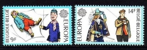 BELGIEN MI-NR. 2058-2059 POSTFRISCH(MINT) EUROPA 1981 FOLKLORE