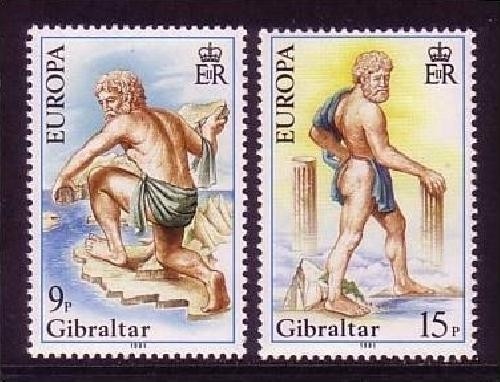 GIBRALTAR MI-NR. 416-417 POSTFRISCH(MINT) EUROPA 1981 FOLKLORE HERAKLES