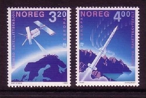 NORWEGEN MI-NR. 1062-1063 POSTFRISCH(MINT) EUROPA 1991 - EUROPÄISCHE WELTRAUMFAHRT